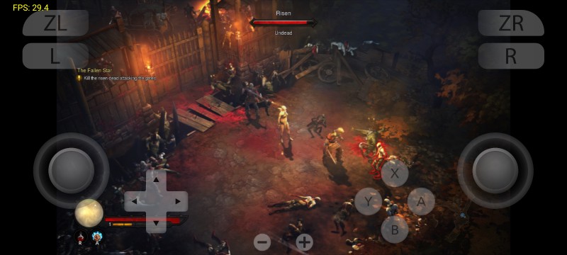 Diablo III: Eternal Collection (Samsung Galaxy S23, Qualcomm proprietary GPU driver)