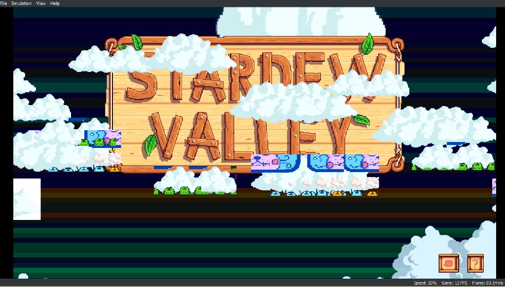 First boot - Stardew Valley