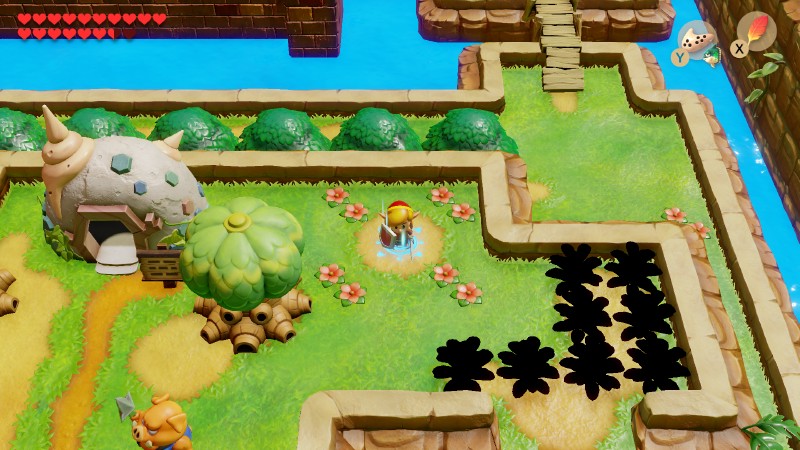 Beware of the dark weeds, legend says rupoors lay there (The Legend of Zelda: Link's Awakening)