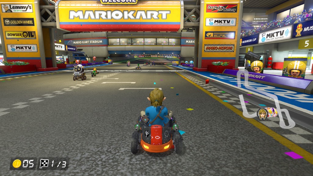  Getting blue-shelled at 4K doesn't really help with anger management (Mario Kart 8 Deluxe)