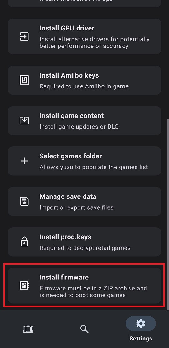  Select your firmware dump location