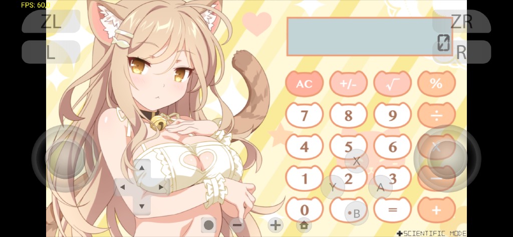  Don’t judge, it’s a light game and loads quickly, it was great for testing. (Sakura Neko Calculator)