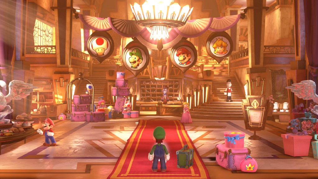 Luigi's Mansion 3 (FSR Vs. FSR + FXAA, both on a 4K display)