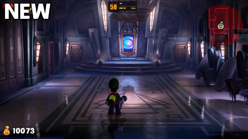 Lighting and stencil shadow corruption is now fixed in Luigi's Mansion 3