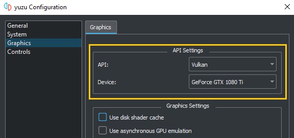  yuzu Configuration